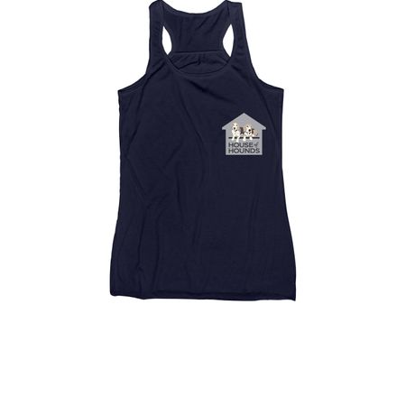 Treat Dealer, a Navy Women's Racerback