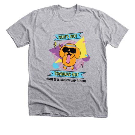 Sun?s out tongues out retro reboot&nbsp;, a Athletic Heather Premium Unisex Tee