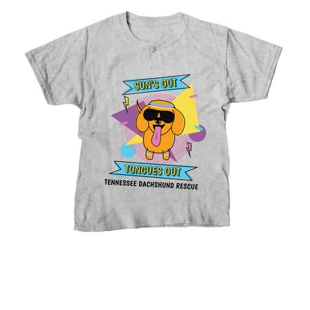 Sun?s out tongues out retro reboot&nbsp;, a Sport Grey Youth Unisex Tee