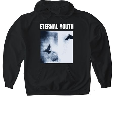 Eternal youth tracklist merch lineup, a Black Gildan Softstyle Pullover Hoodie