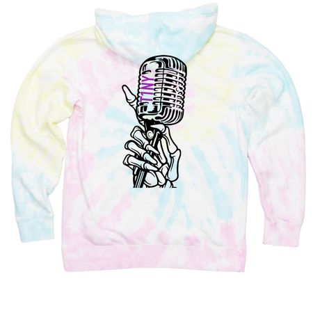T1NY_ON_THE_MIC&nbsp;, a Sunset Swirl Tie Dye Pullover Hoodie