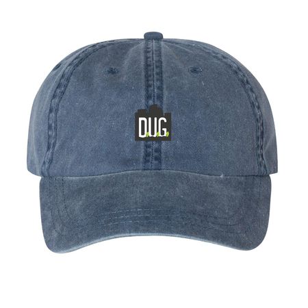 DUG Caps & Hats, a Navy Printed Pigment Dye Baseball Cap