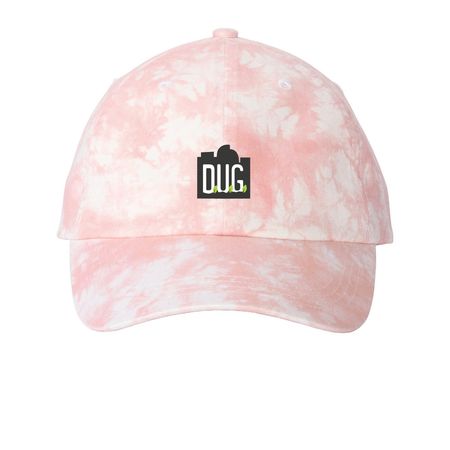 DUG Caps & Hats, a Light Pink Printed Tie Dye Baseball Hat