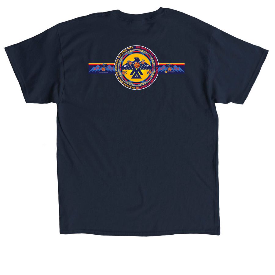 Waasamoowin: The Original Electric Path, a Navy Classic Unisex Tee