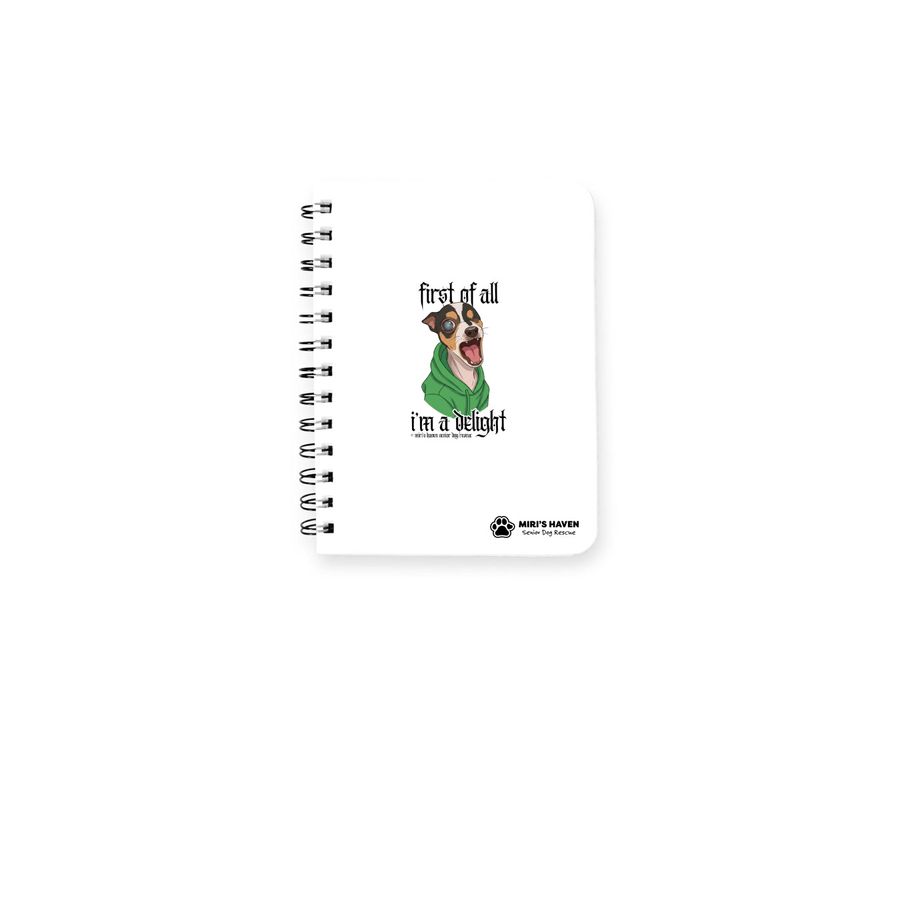 Corn Says Write!, a White Spiral Notebook