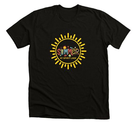 Youth & Women "Summer", a Black Heather Premium Unisex Tee