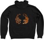 Dodging Heart Failure&nbsp;, a Black Zip Up Hoodie (back-view)