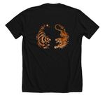 Dodging Heart Failure&nbsp;, a Solid Black Blend Premium Unisex Tee (back-view)