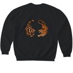 Dodging Heart Failure&nbsp;, a Black Softstyle Crewneck Sweatshirt (back-view)