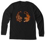 Dodging Heart Failure&nbsp;, a Solid Black Blend Premium Long Sleeve Tee (back-view)