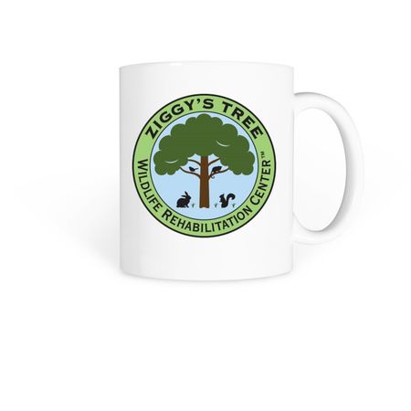 Educate, Rehabilitate, Release ZT Bird Mug, a White Coffee Mug