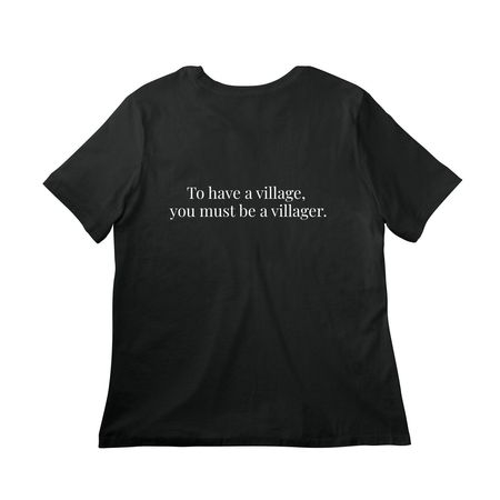Playdate Planners Slogan Tee / Sweatshirt, a Vintage Black Women?s Relaxed Cotton Tee (back-view)