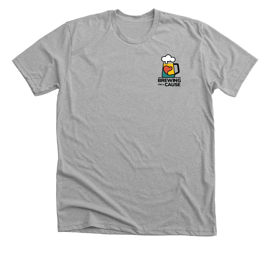 Brewing for a Cause, a Athletic Heather Premium Unisex Tee