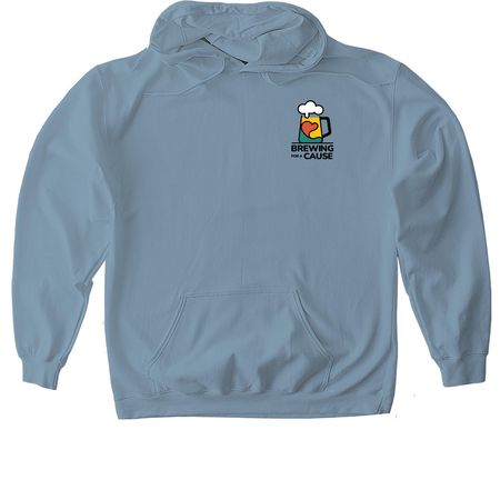 Brewing for a Cause, a Stone Blue Gildan Softstyle Pullover Hoodie