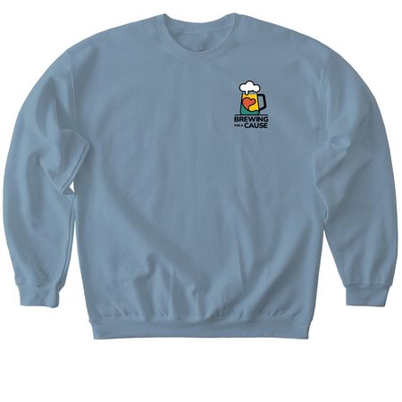 Brewing for a Cause, a Stone Blue Softstyle Crewneck Sweatshirt