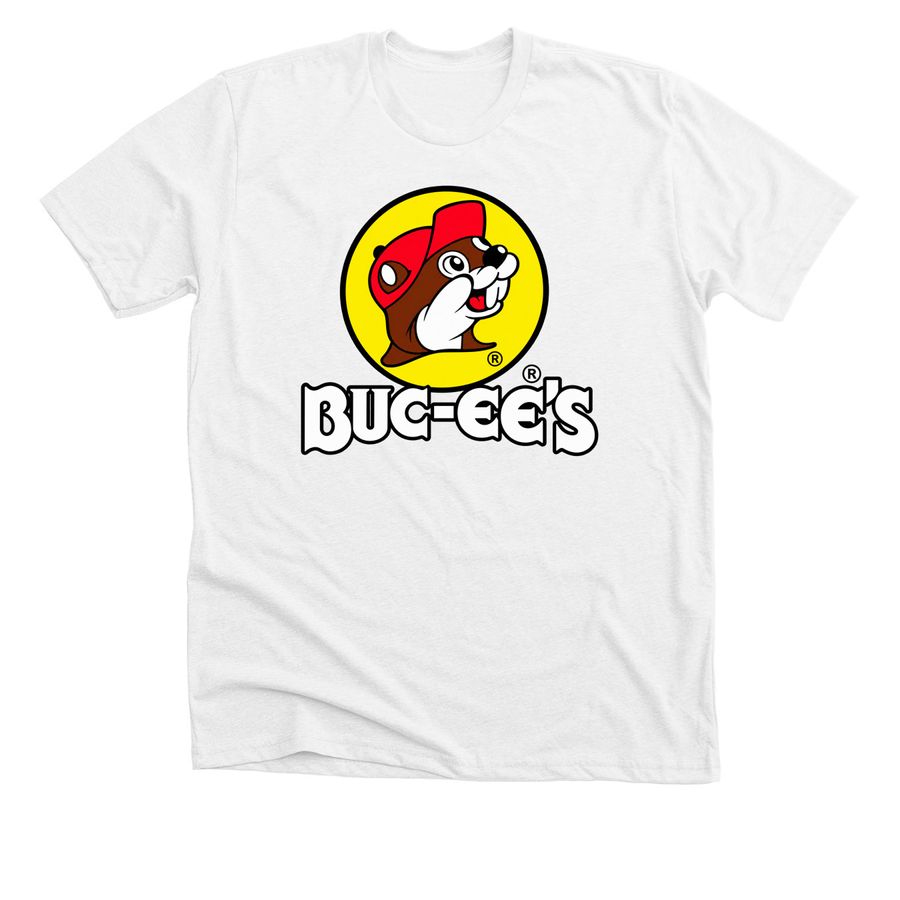 Buc-ee?s Official Beaver Logo Texas Road Trip, a Solid White Blend Premium Unisex Tee