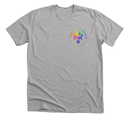 SSN/ FoTAS Pride Pocket Logo, a Athletic Heather Premium Unisex Tee