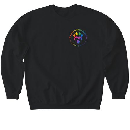SSN/ FoTAS Pride Pocket Logo, a Black Softstyle Crewneck Sweatshirt