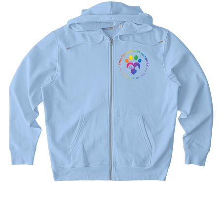 SSN/ FoTAS Pride Pocket Logo, a Blue Soul Stanley/Stella Unisex Cultivator 2.0 Zip Up Pullover Hoodie