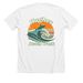 Hughes Beach Week 2026, a Solid White Blend Premium Unisex Tee (back-view)