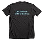 Exactly Who I'm Meant To Be, a Dark Grey Heather Premium Unisex Tee (back-view)