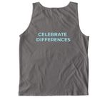 Exactly Who I'm Meant To Be, a Grey Comfort Colors Tank Top (back-view)