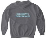 Exactly Who I'm Meant To Be, a Charcoal Gildan Softstyle Pullover Hoodie (back-view)