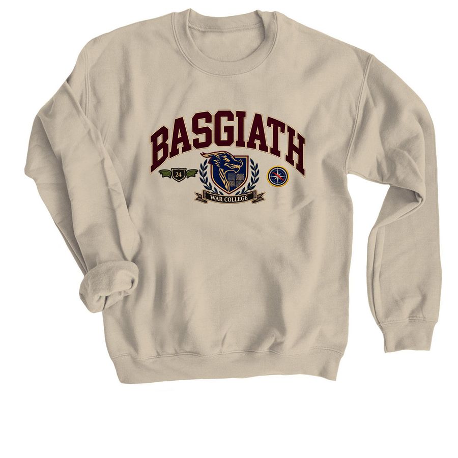 Basgiath War College Sweatshirt, a Sand Crewneck Sweatshirt