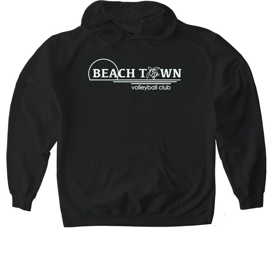 2026 BeachTown 16s, a Black Gildan Softstyle Pullover Hoodie
