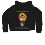 Kenya Mission Trip&nbsp;, a Black Women?s Lightweight Cropped Hoodie (back-view)