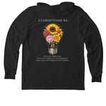 Kenya Mission Trip&nbsp;, a Space Black Allmade Eco Triblend Hoodie Tee (back-view)