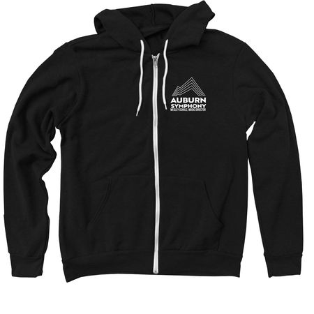 Black Pocket Logo, a Black Zip Up Hoodie