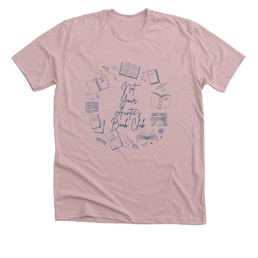 NYABC Merch, a Heather Pink Gravel Premium Unisex Tee