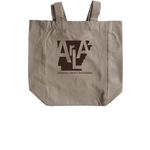 Camp ArLA Totes, a Pumice Recycled Cotton Tote Bag (back-view)