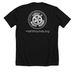 See-Crit, a Solid Black Blend Premium Unisex Tee (back-view)