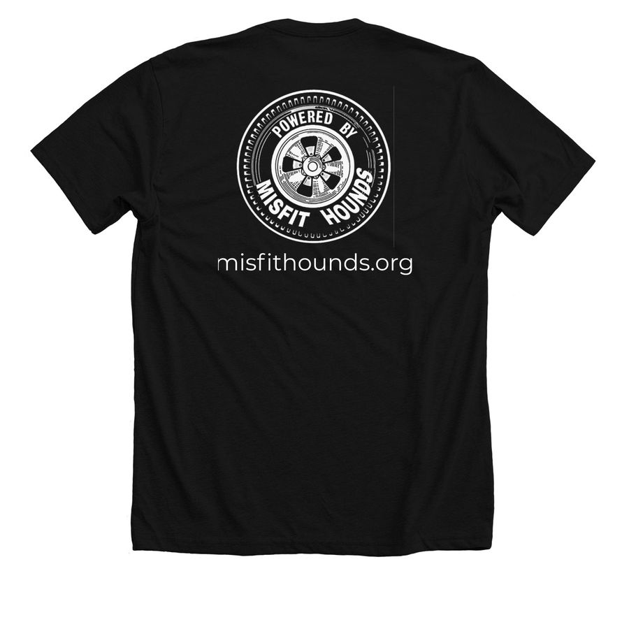 See-Crit, a Solid Black Blend Premium Unisex Tee (back-view)