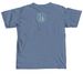 Helping small hands do big things, a Blue Jean Comfort Colors Unisex Tee (back-view)