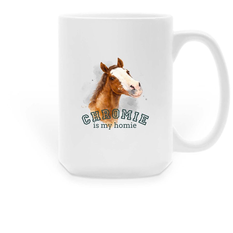 Chromie is my Homie, a White Large Coffee Mug
