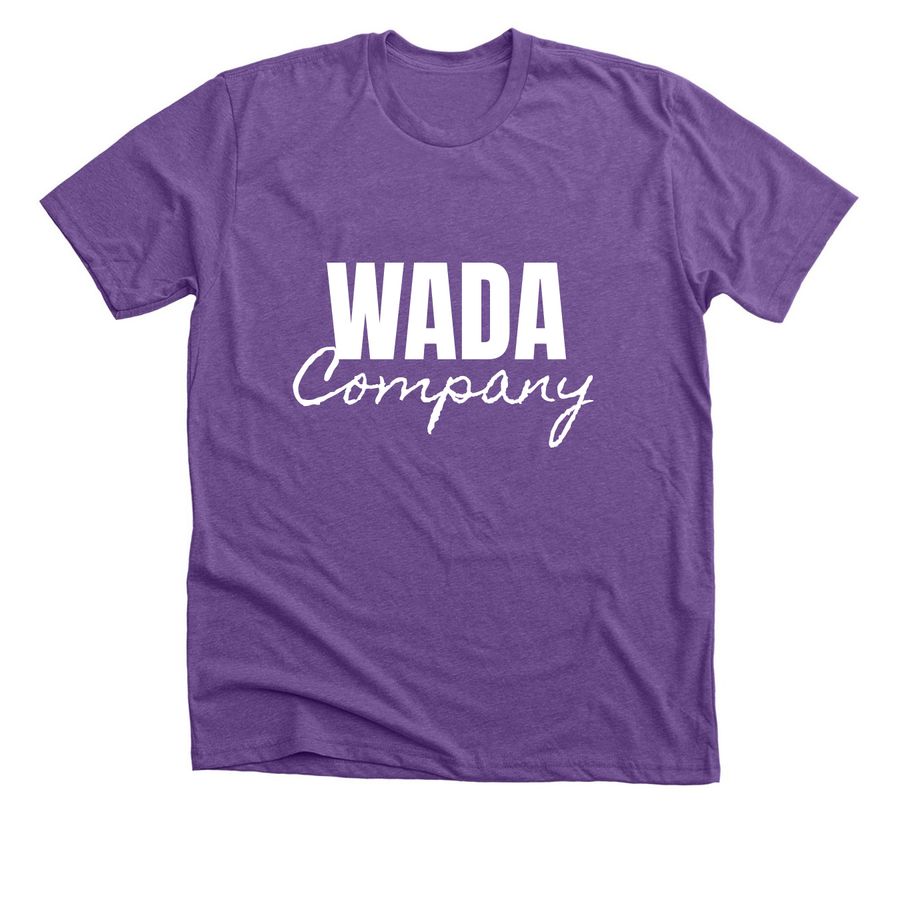 WADA Company Shirt, a Heather Team Purple Premium Unisex Tee