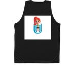 4th annual Performance style, a Black Unisex Performance Tank (back-view)