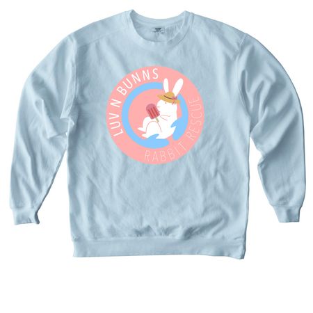 Summer is hoppin' and poppin' (popsicle-in')&nbsp;, a Chambray Comfort Colors Crewneck Sweatshirt