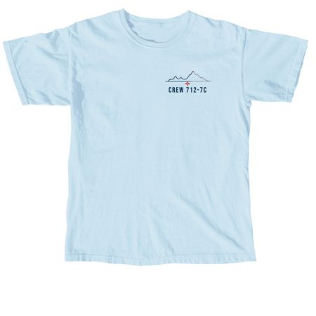 Crew 712-7C 2026 Comfort Trek Shirt, a Chambray Comfort Colors Unisex Tee