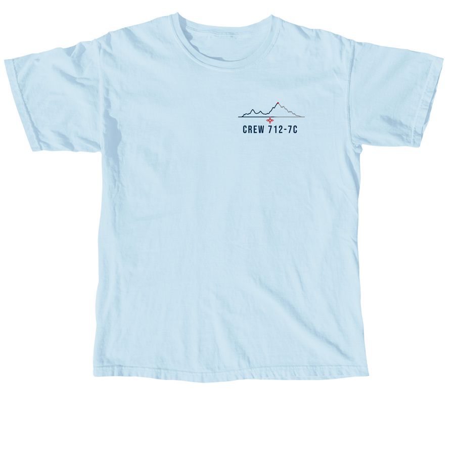 Crew 712-7C 2026 Comfort Trek Shirt, a Chambray Comfort Colors Unisex Tee