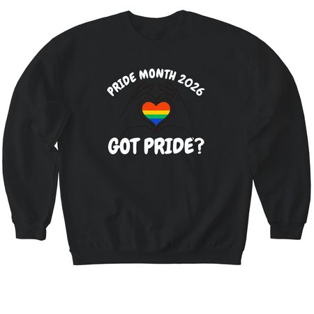 Pride Shirts, a Black Softstyle Crewneck Sweatshirt