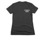 Every Dog Deserves a Second Chance, a Charcoal Women's Slim Fit Tee (back-view)