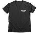 Every Dog Deserves a Second Chance, a Dark Grey Heather Premium V-Neck Tee (back-view)