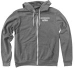 Every Dog Deserves a Second Chance, a Deep Heather Zip Up Hoodie (back-view)