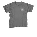 Every Dog Deserves a Second Chance, a Charcoal Youth Unisex Tee (back-view)