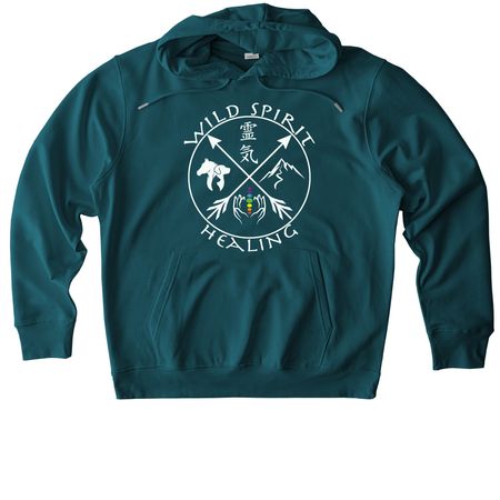Wild Spirit Healing | White Logo Collection, a Stargazer Stanley/Stella Unisex Cruiser 2.0 Pullover Hoodie