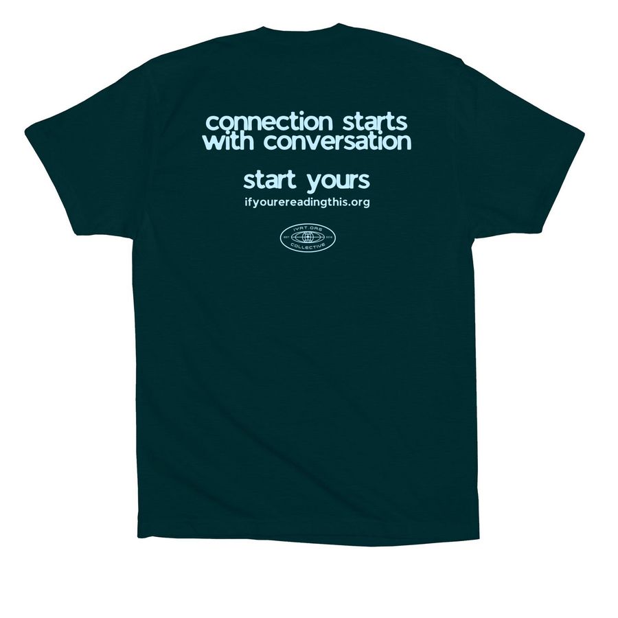 Mental Health Awareness Month - Sky, a Atlantic Premium Cotton Tee (back-view)